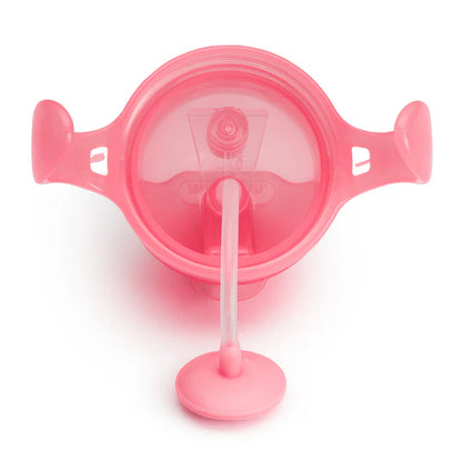 Munchkin Any Angle Click Lock Weighted Straw Trainer Cup - 6m+, Pink