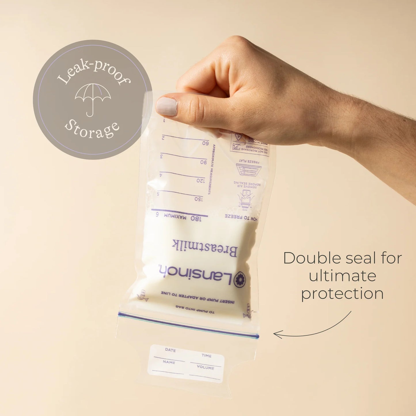 Lansinoh - breast milk storage bags, 25 pieces