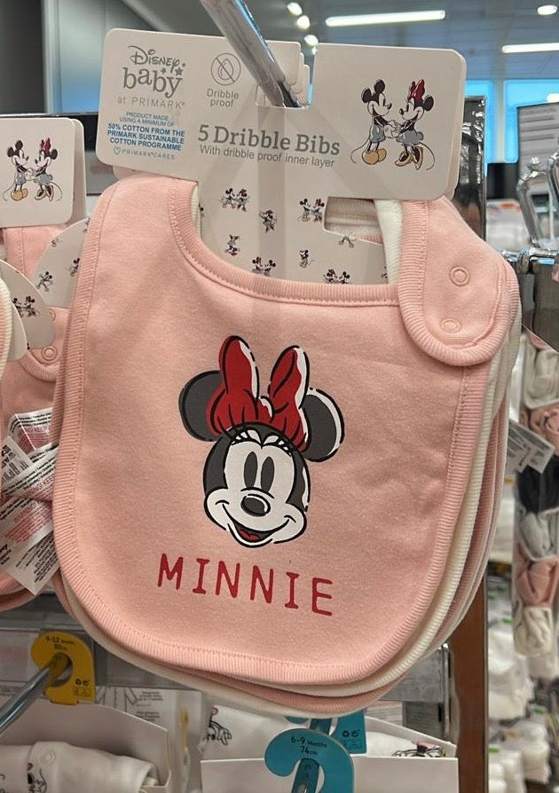 5pk Disney’s Minnie Mouse Dribble Bibs