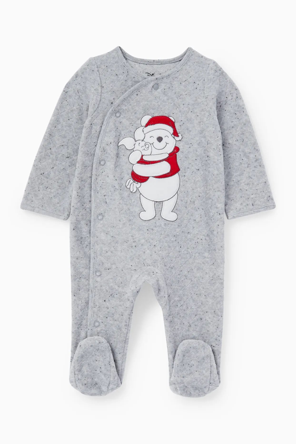 Winnie the Pooh velour sleepsuit