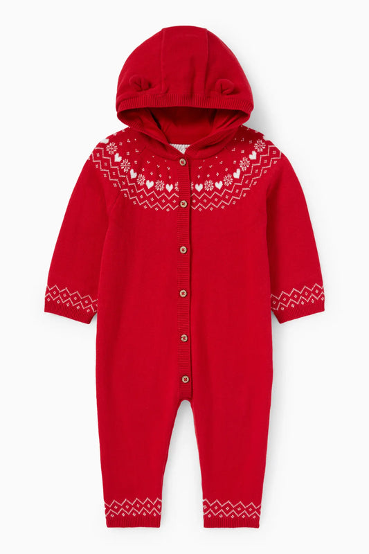 Christmas knit overall