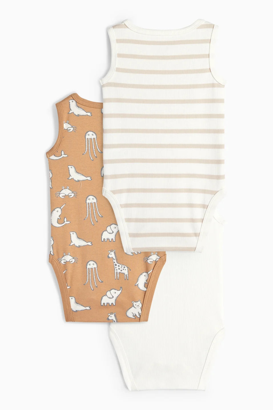 Pack of 3 bodysuits - Animals - Together is better