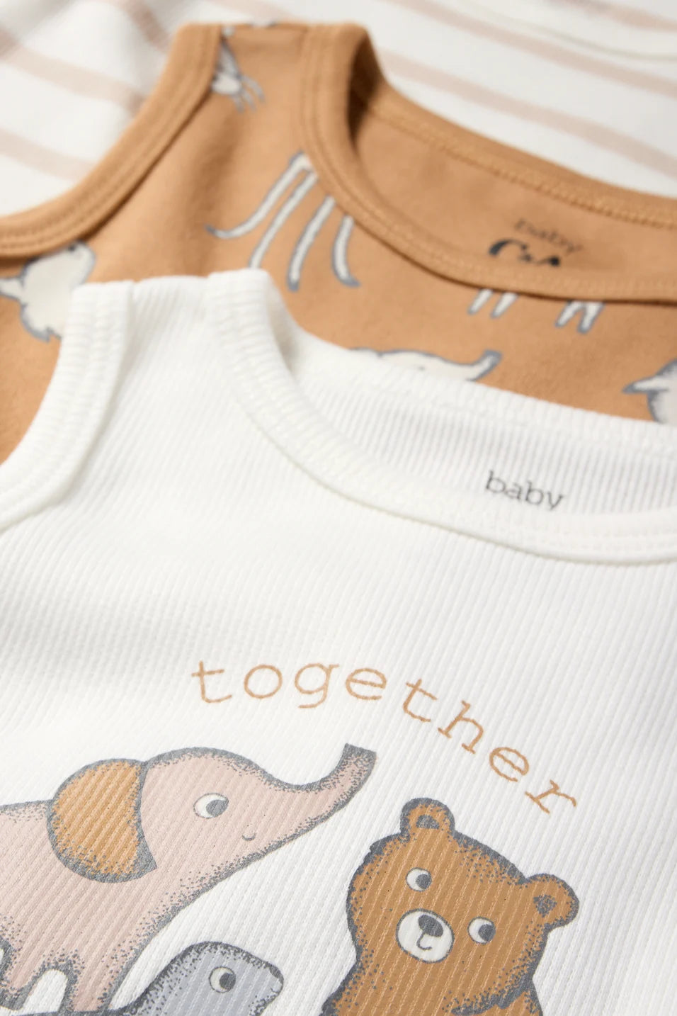 Pack of 3 bodysuits - Animals - Together is better