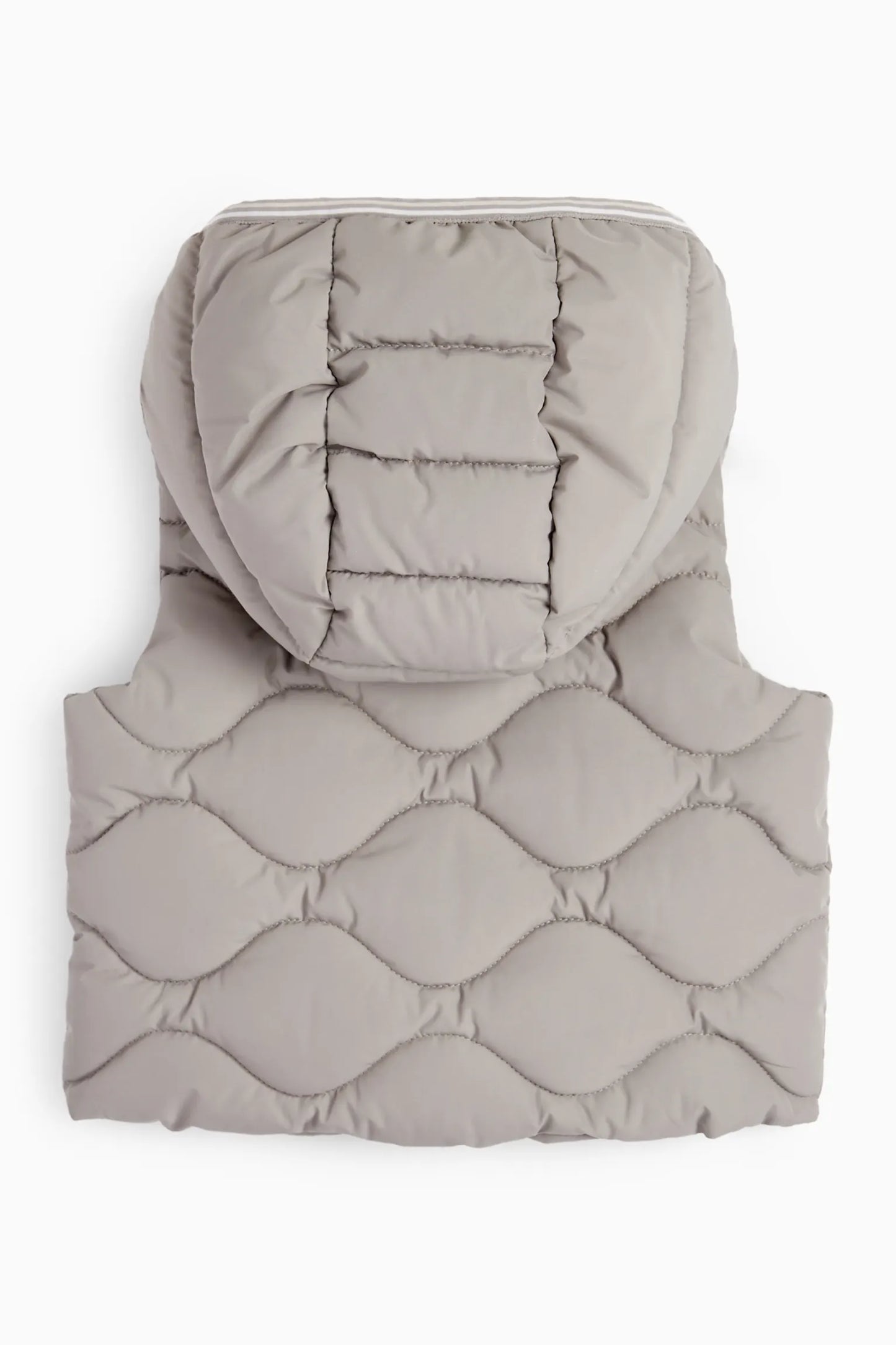 Baby quilted vest with hood - water-repellent