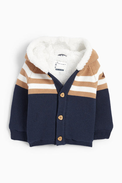 Baby lined knit jacked