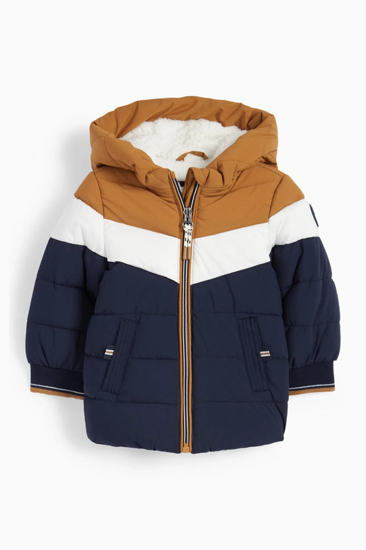 Baby lined quilted jacket