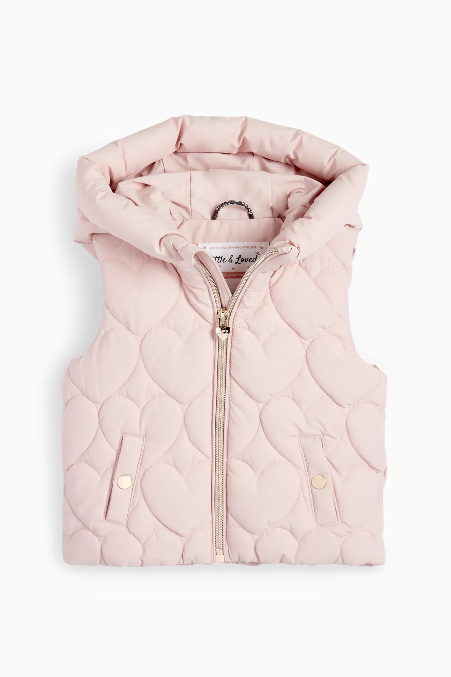 Heart quilted vest - water-repellent