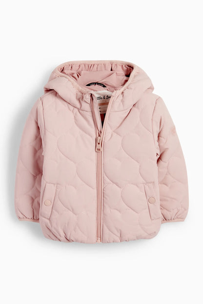 Heart quilted jacket