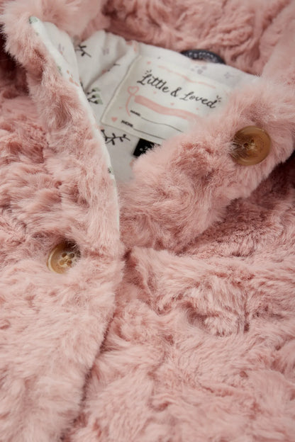 Plush baby coat