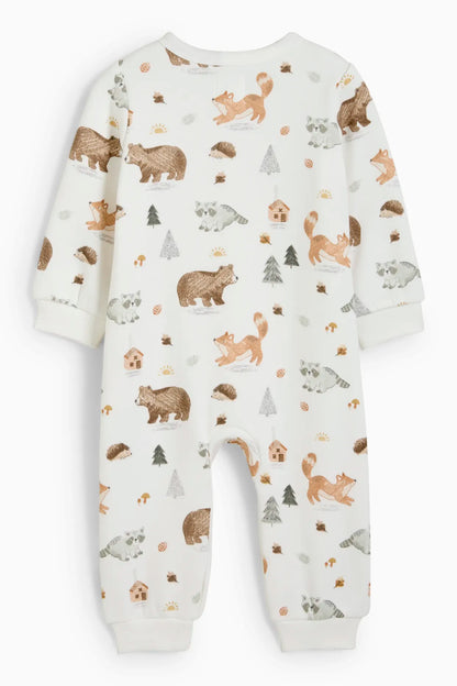 Forest animals sleepsuit