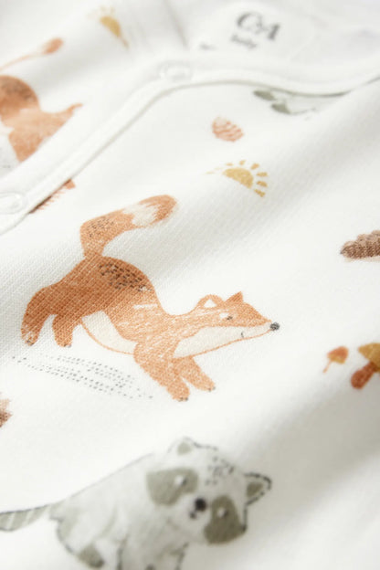 Forest animals sleepsuit