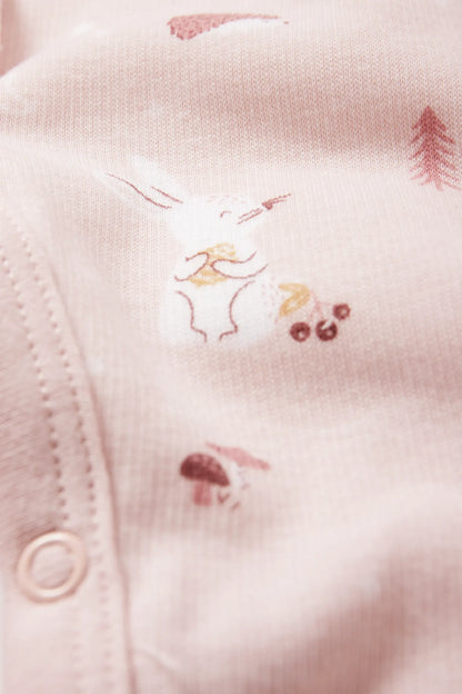 Pink Bunny sleepsuit