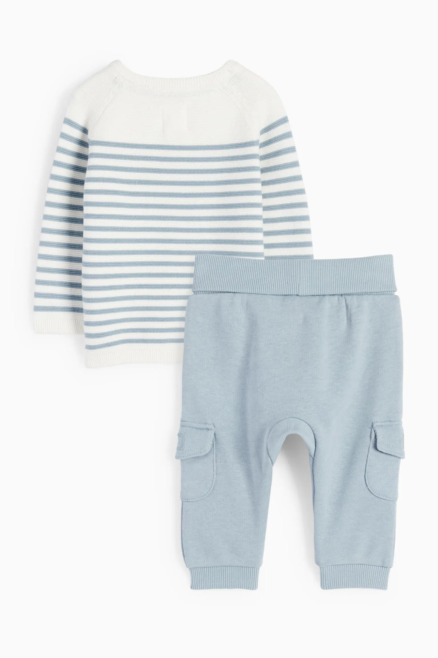 Striped baby blue outfit