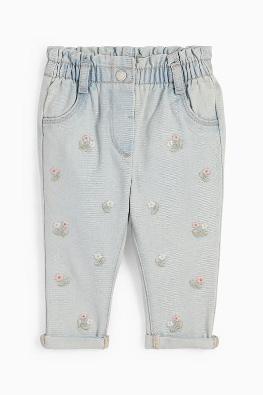 Baby floral jeans