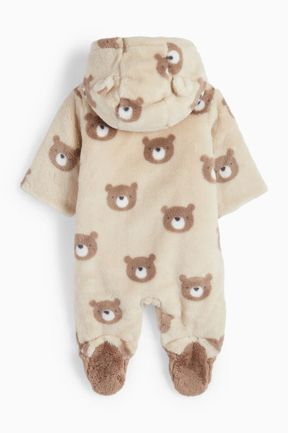 Teddy bear fleece overall