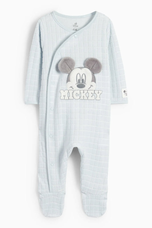 Mickey Mouse velour sleepsuit