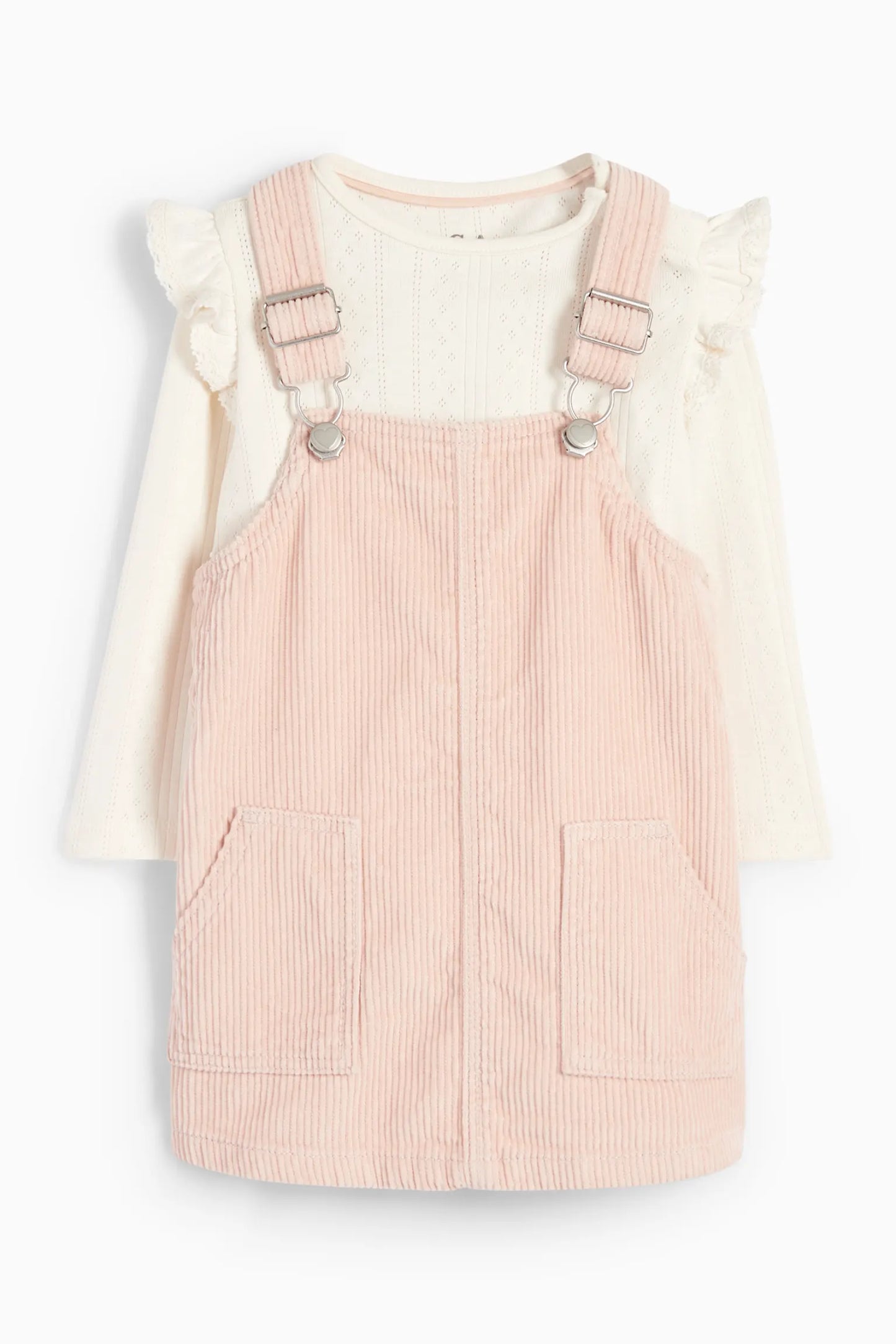 Corduroy pinafore dress