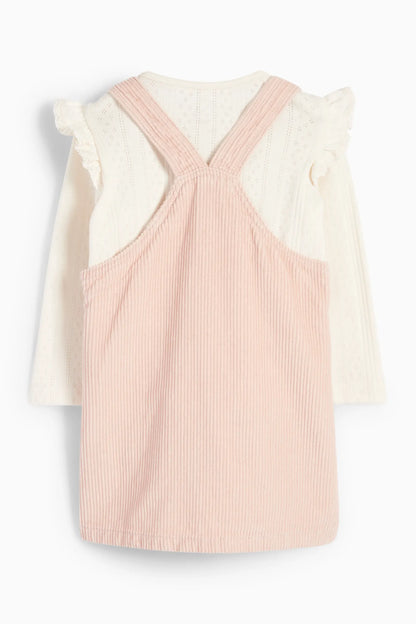 Corduroy pinafore dress