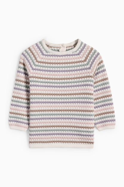 Baby girl sweater - striped