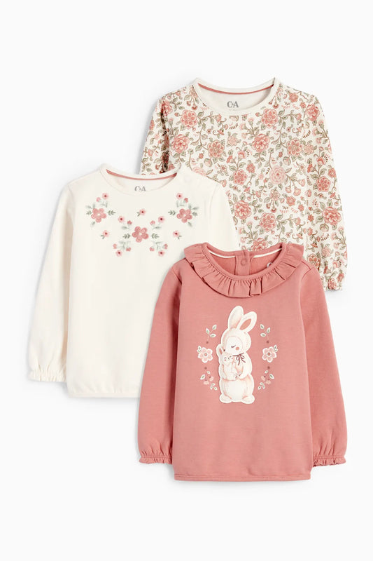 Pack of 3 bunny sweatshirts