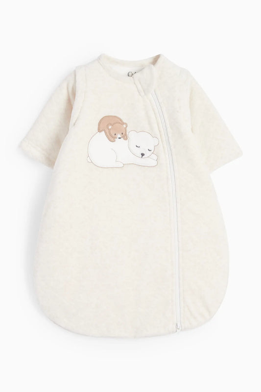 Teddy bear - baby sleeping bag 0-3 months