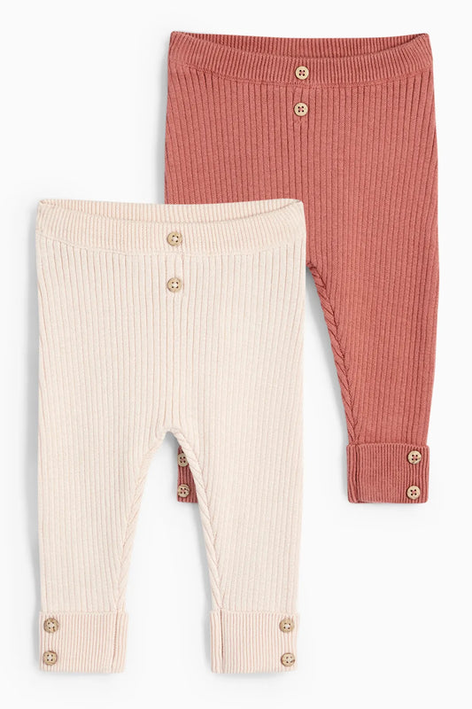 Pack of 2 knitted pants