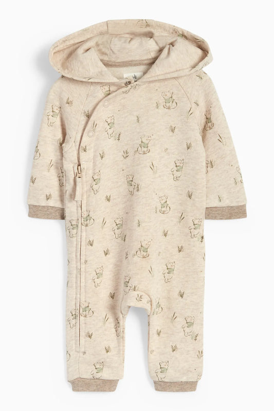 Winnie the Pooh sleepsuit with hood