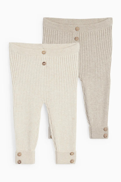 Pack of 2 knitted pants