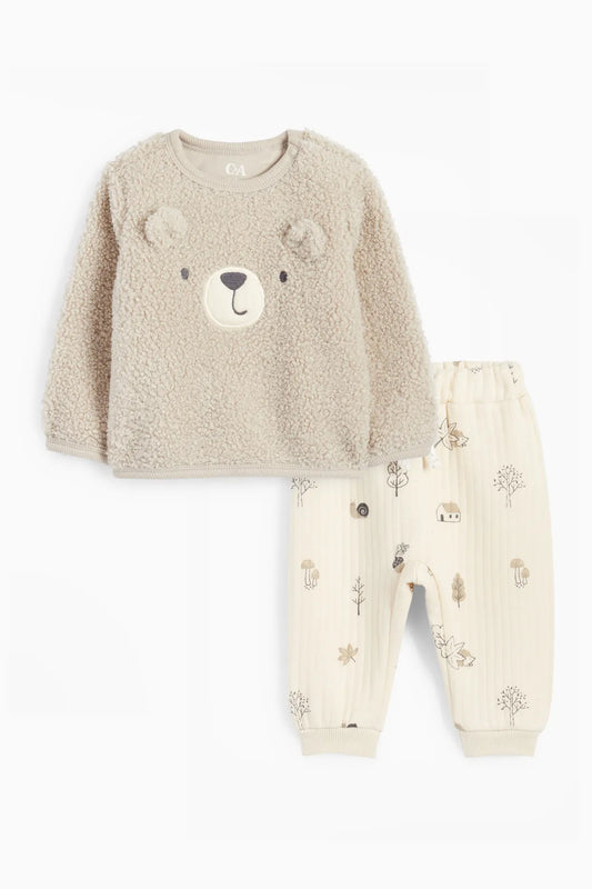 Fluffy teddy bear outfit