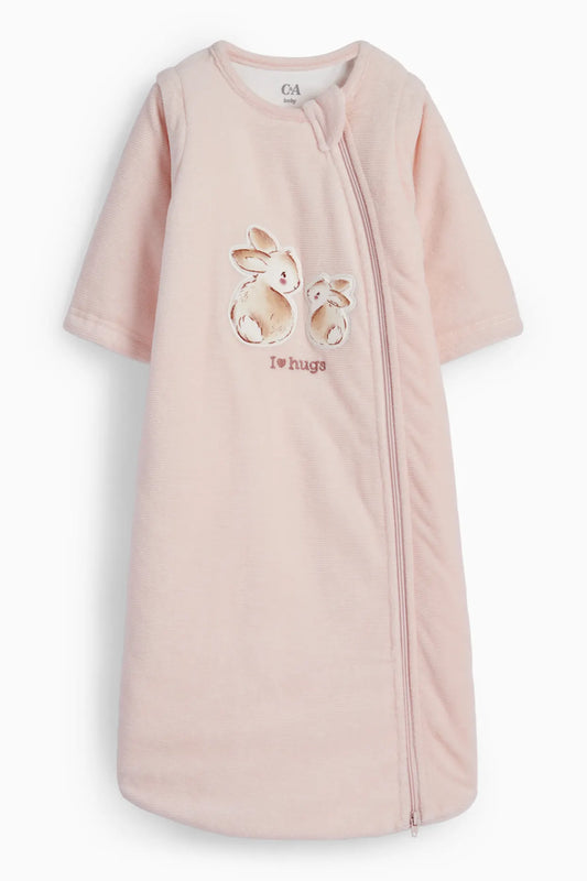 Bunny rabbit - baby sleeping bag - 6-18 months