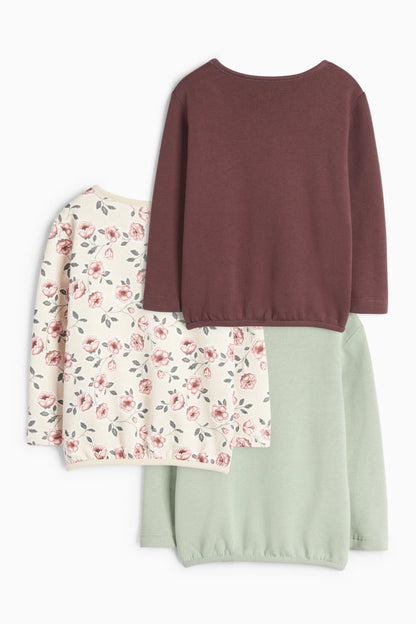 Flowers and Bunnies  - Pack of 3 Sweatshirt