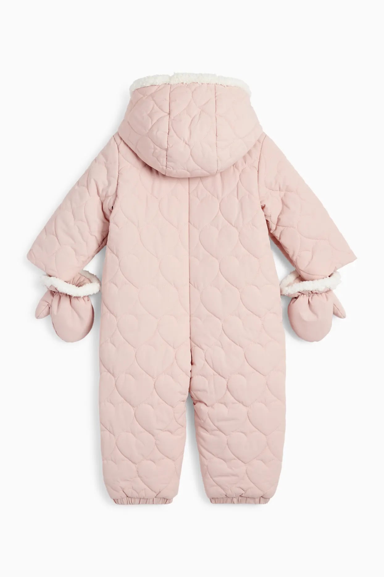 Heart quilted snowsuit