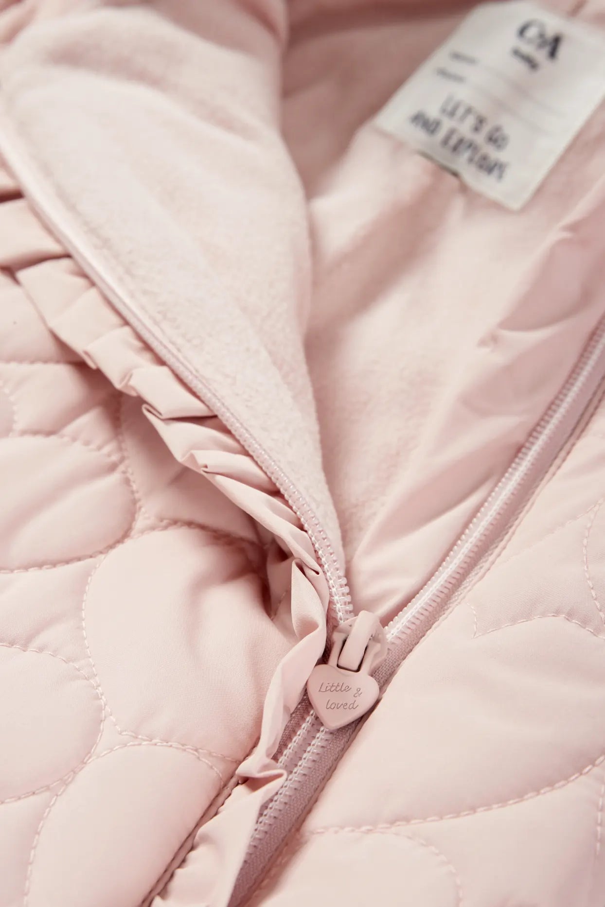 Heart quilted snowsuit