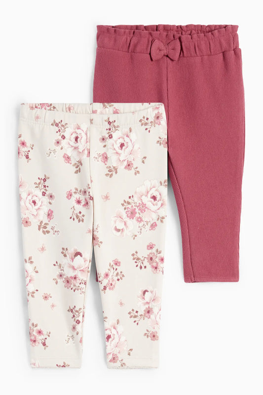 Pack of 2 floral leggings