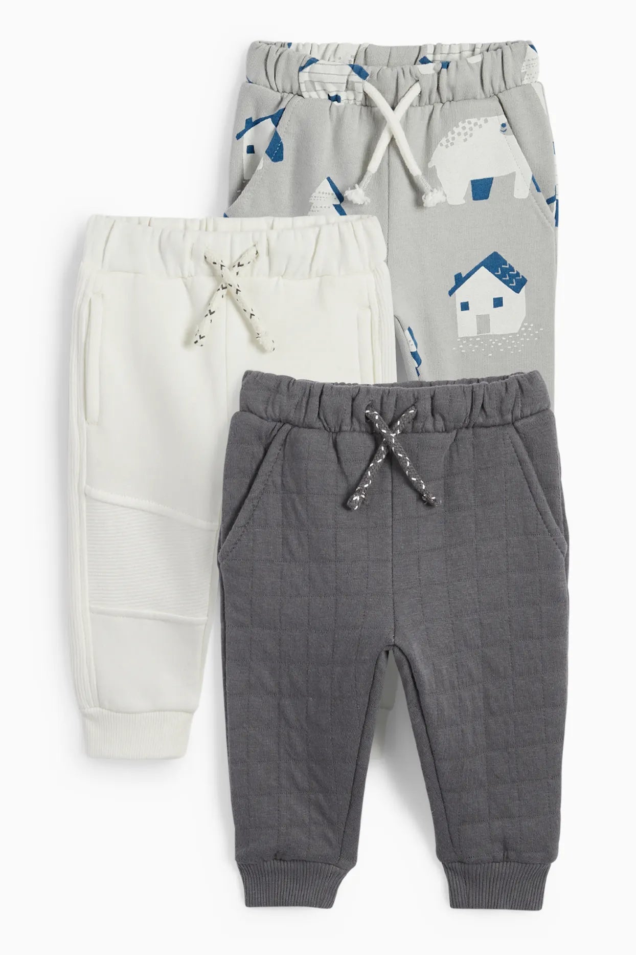 Pack of 3 - polar bear and deer joggers