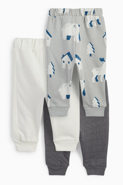 Pack of 3 - polar bear and deer joggers