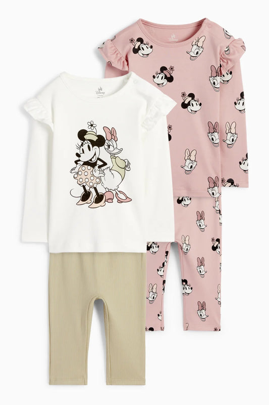 Pack of 2 baby Pyjamas - Minnie Mouse & Daisy Duck
