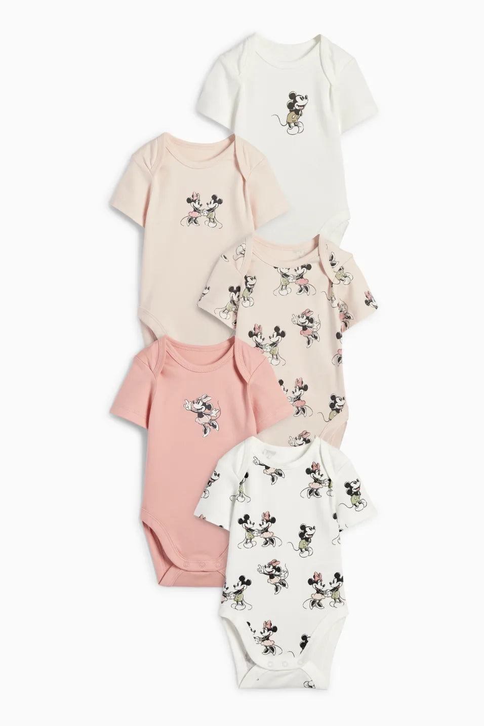 Pack of 5 bodysuits - Minnie and Mickey Mouse