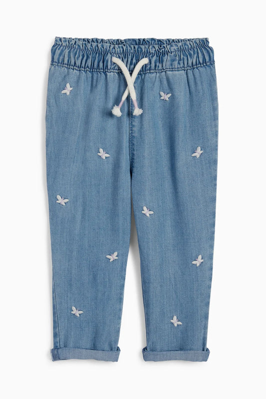 Lightweight Baby Jeans - Butterfly