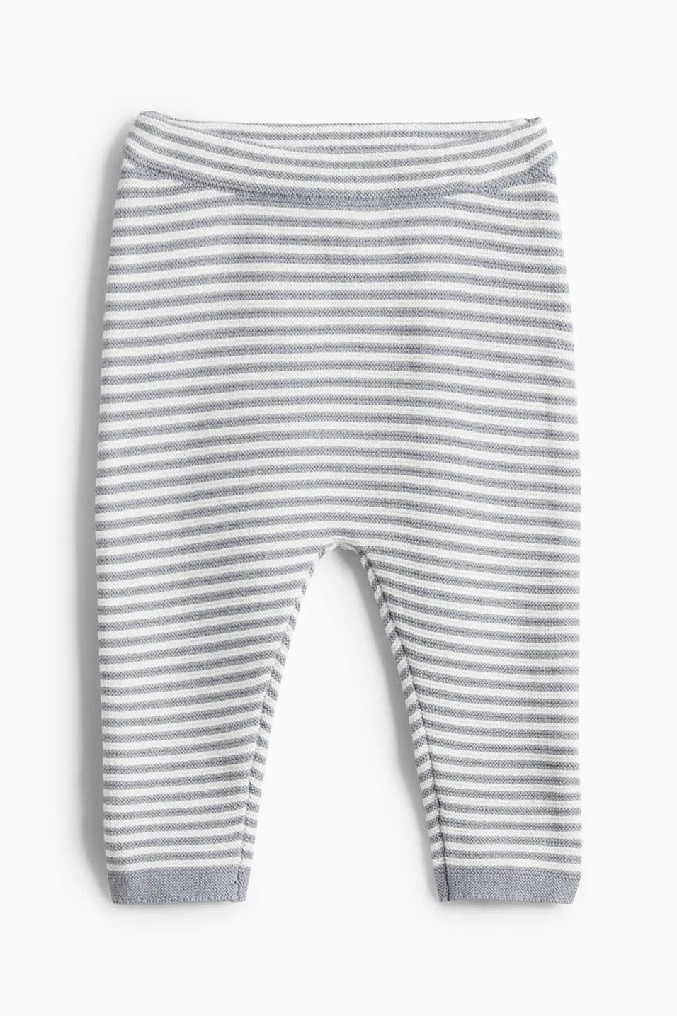 Knit baby outfit - Stripped Gray
