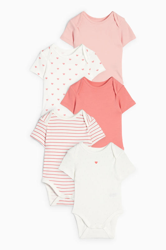 Pack of 5 short sleeves bodysuits