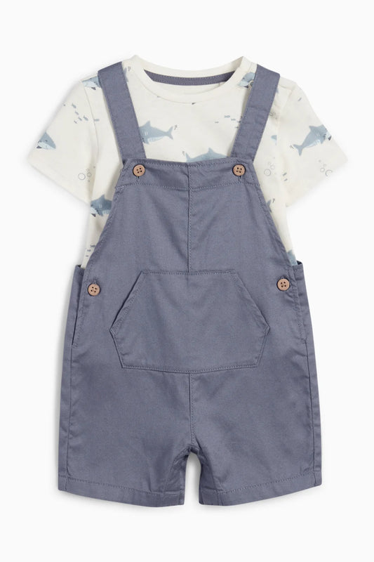 Baby dungarees set - Shark
