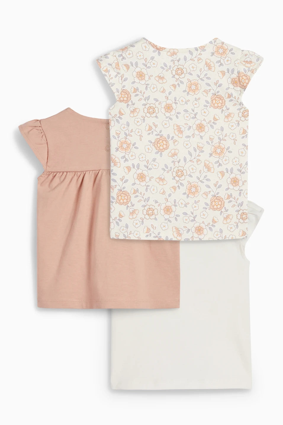 Pack of 3 T-shirts - Flowers & Wild Animals
