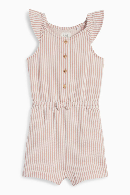 Baby girl Stripped romper - Pink