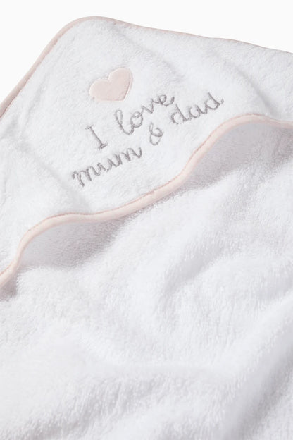 Heart - Love Mum & Dad - Hooded Towel