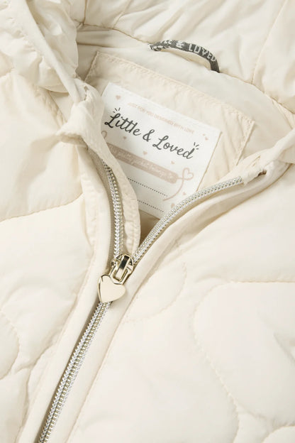 Quilted vest with hood - water repellent