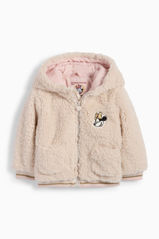 Minnie Mouse - Baby Faux Fur Hooded Jacket