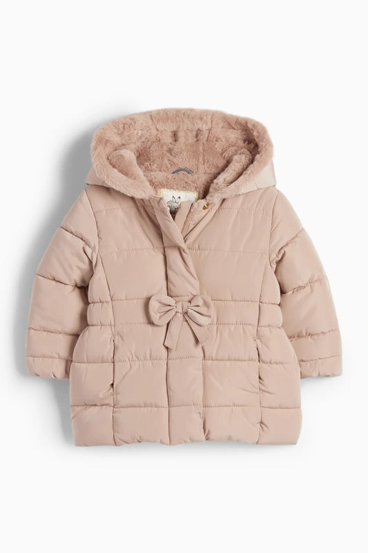 Quilted jacket with hood