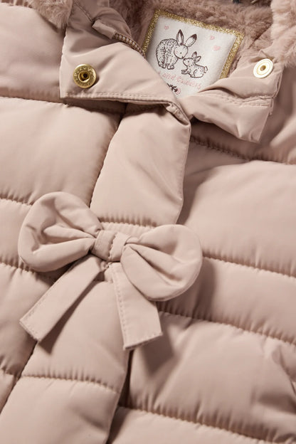 Quilted jacket with hood