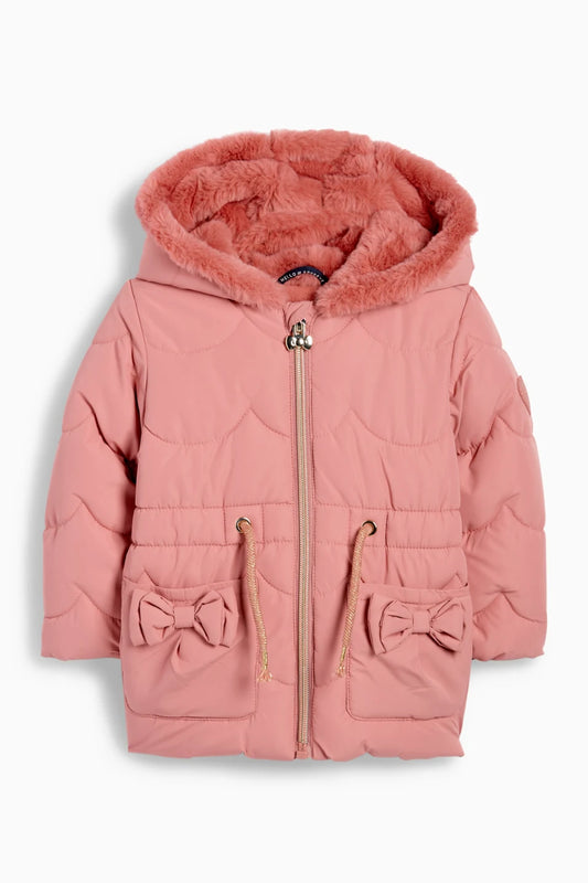 Quilted jacket with hood - water repellent
